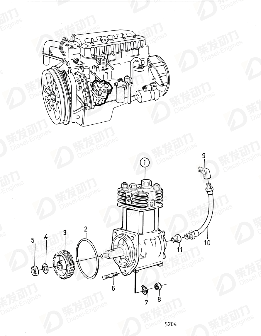volvo penta Nipple 180009 Drawing volvo penta Nipple 180009 Drawing